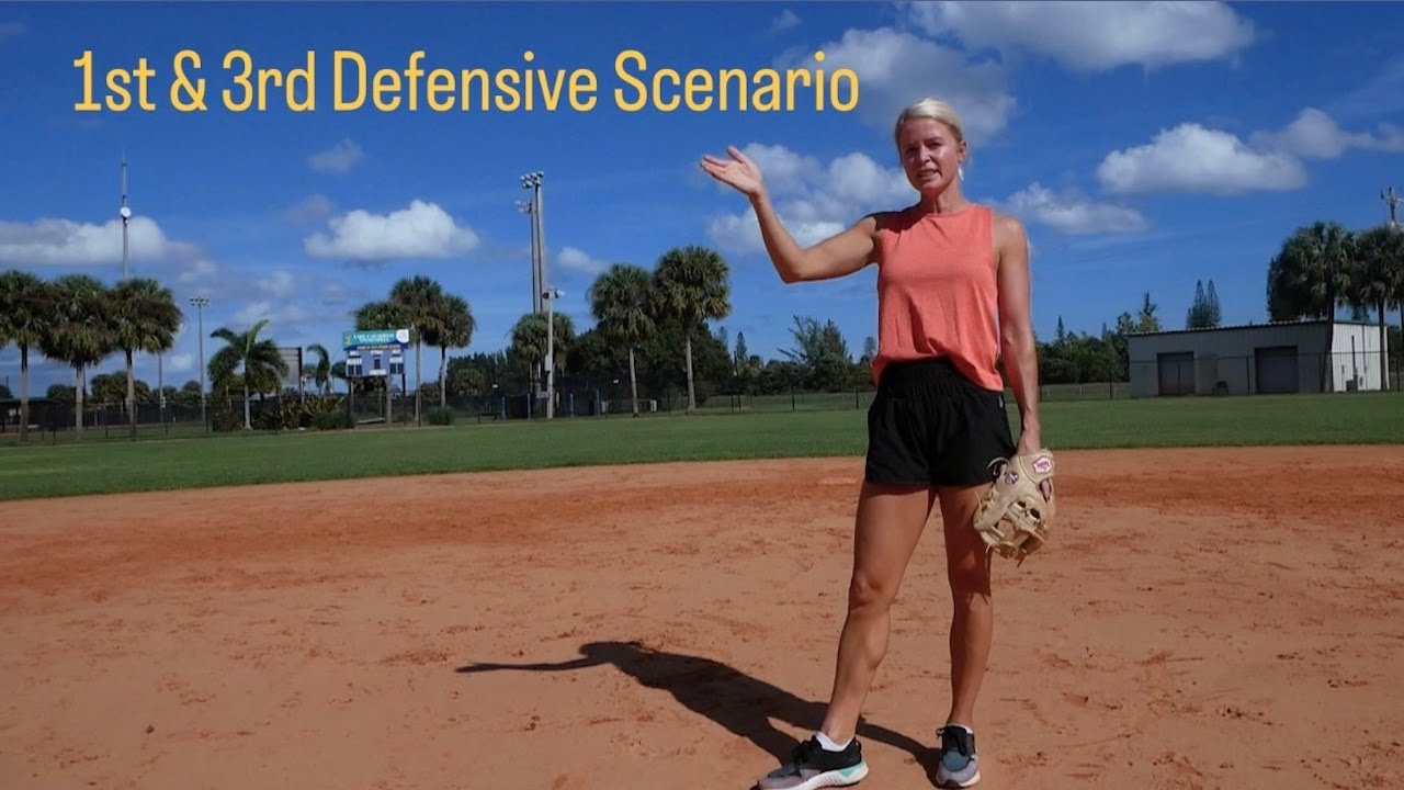 1st & 3rd Defensive Scenario - Softball