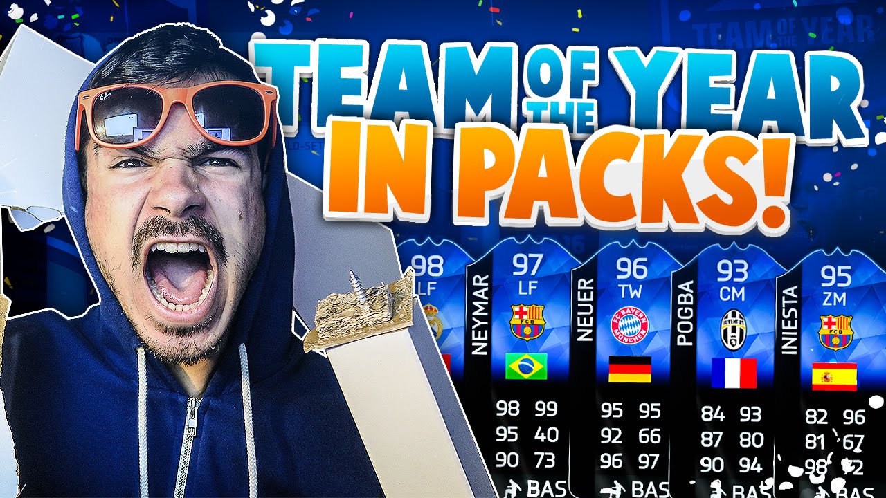 FIFA 16 : OMG TOTY IN A PACK !! 