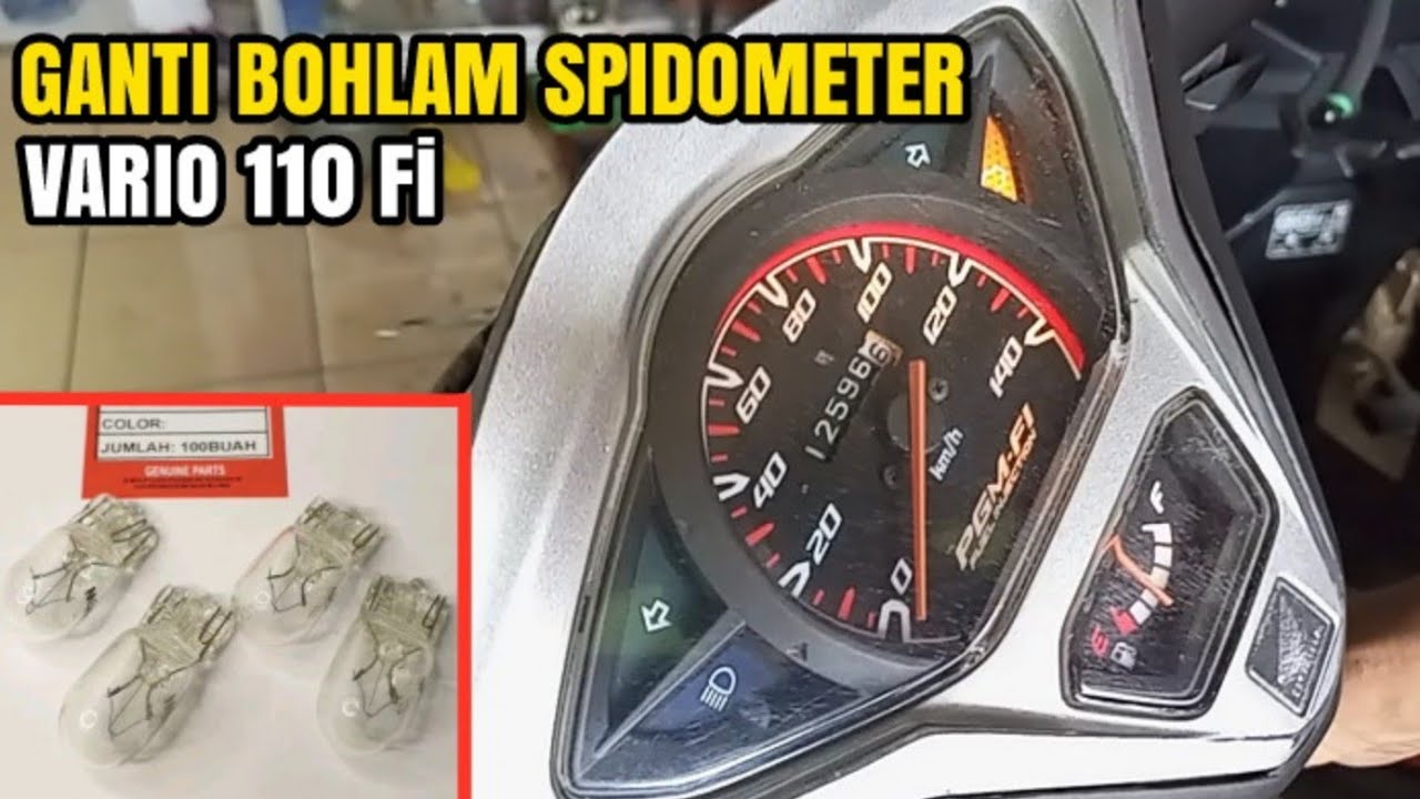 GANTI SENDIRI PASTI BISA❗BOHLAM LAMPU SPIDOMETER HONDA VARIO 110 FI
