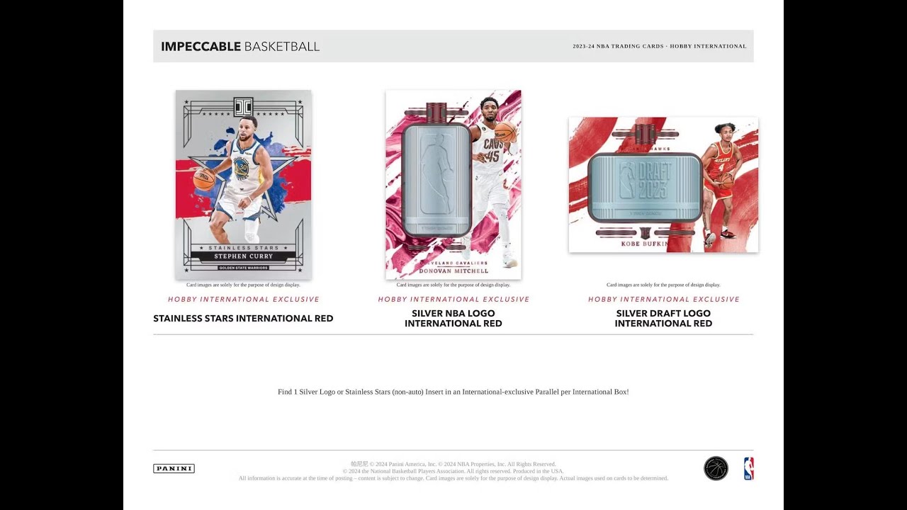 2023-24 Panini Impeccable Hobby International Full Case 8 Boxes RT | CardSino Breaks #297🏀