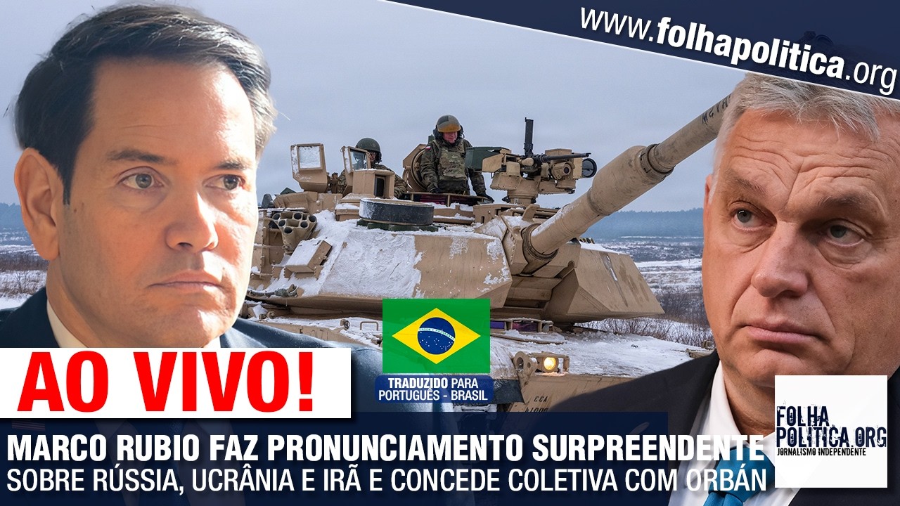 AO VIVO: MARCO RUBIO FAZ PRONUNCIAMENTO SURPREENDENTE SOBRE RÚSSIA, UCRÂNIA E IRÃ E CONCEDE COLETIVA