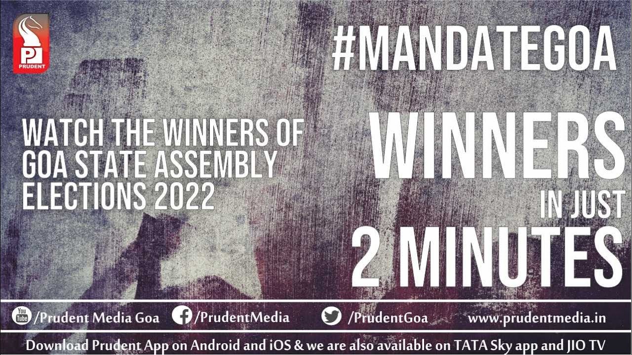 Winners of Goa Election 2022 in just 2 minutes | Prudent | 100322