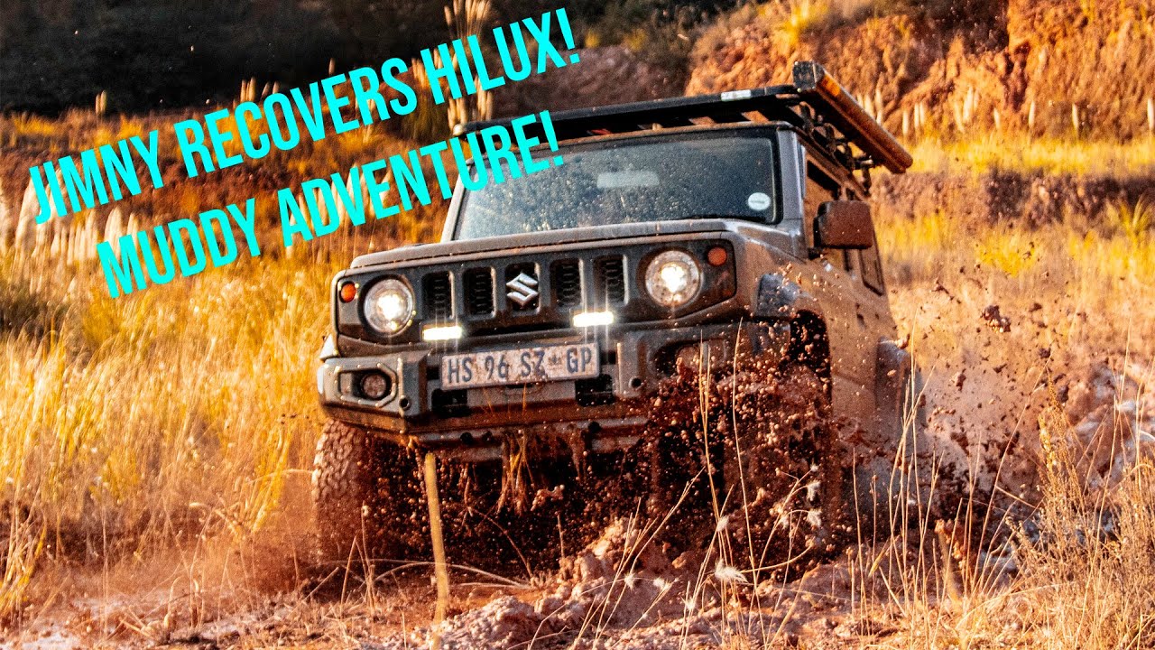 ROAMS01E48 Suzuki Jimny восстанавливает Toyota Hilux! Jimny, Land Cruiser и Hilux отлично справля...