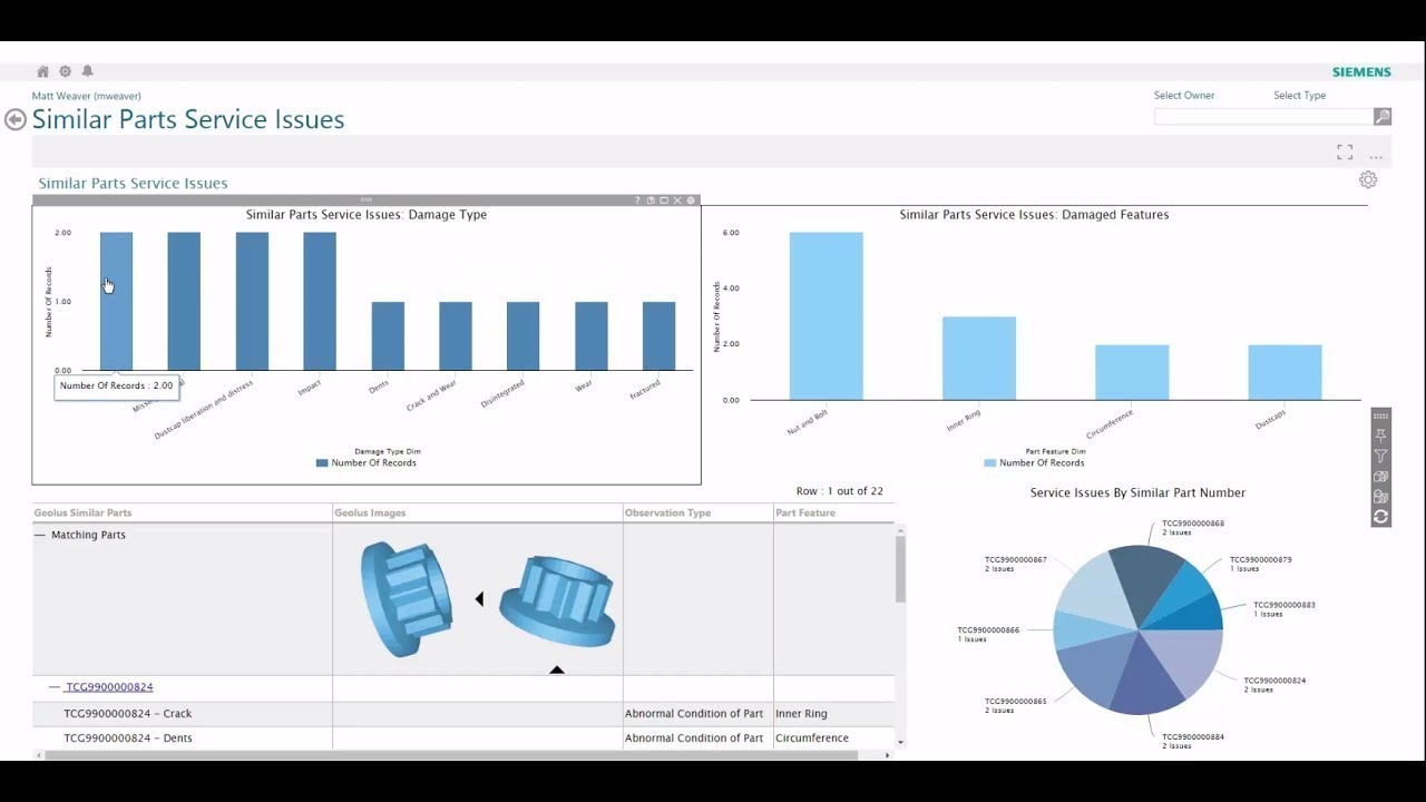 Shape Search Analytics - in Teamcenter AWC