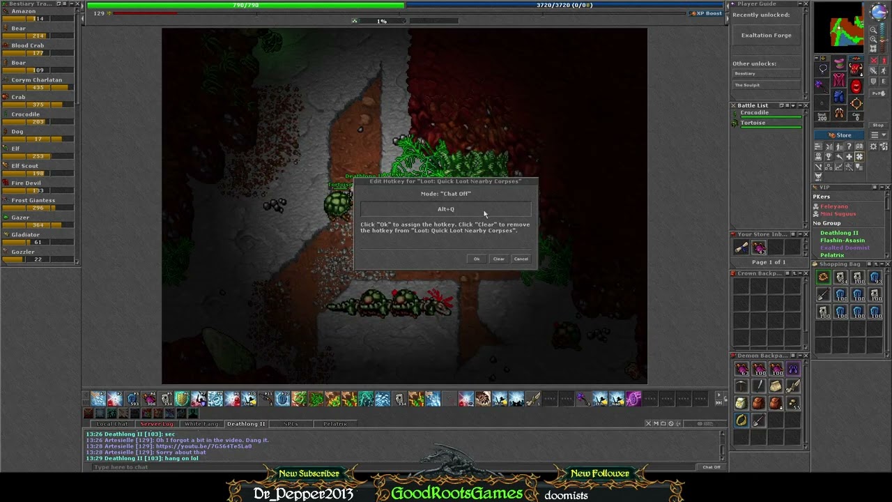 Tibia - Basic Guides - How to Set Up Auto-Loot
