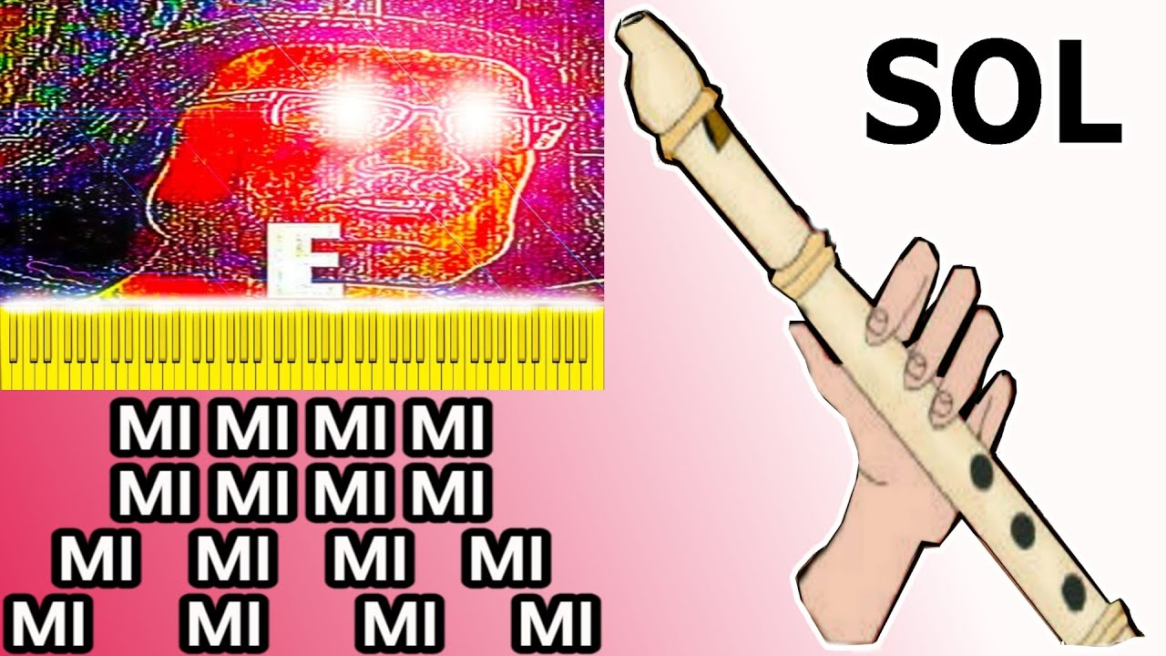 Rush E, flauta dulce fácil, tutorial con animación, easy flute recorder