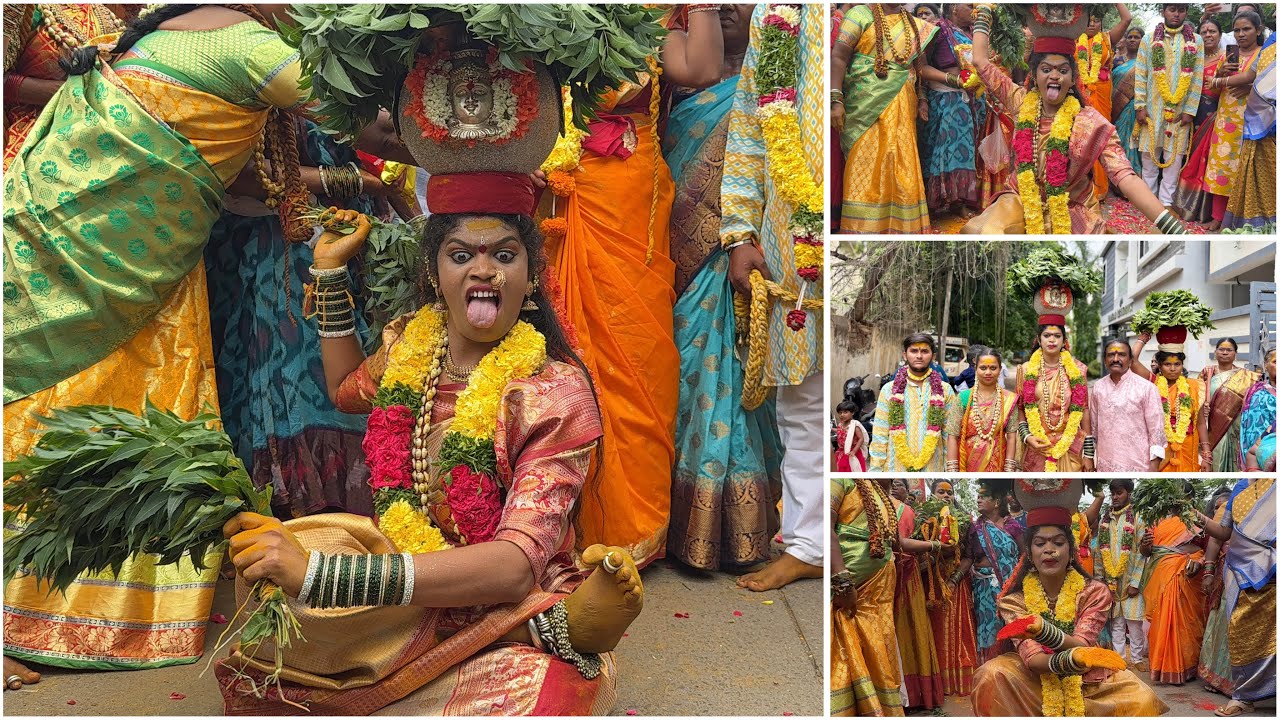 Jogini Anuradha Icon at Balkampet Yellamma Kalyanam Bonam 2026 | Hyderabad Bonalu Jatara Bonalu 2026