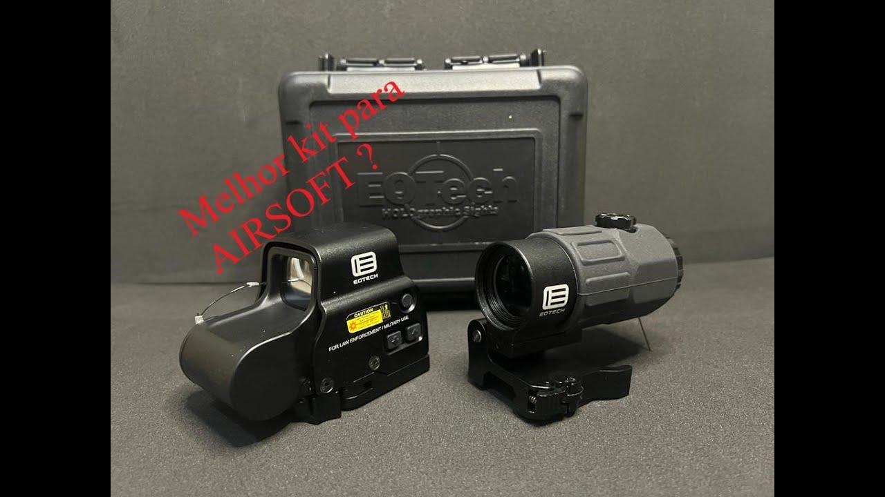 Kit red dot 558 + magnifier G45 para airsoft ! [UMBOXING]