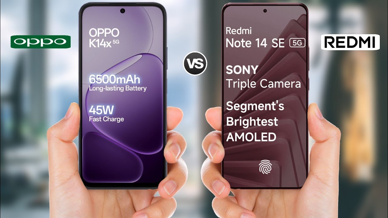 OPPO K14X 5G vs Redmi Note 14 SE 5G || Full Comparison 