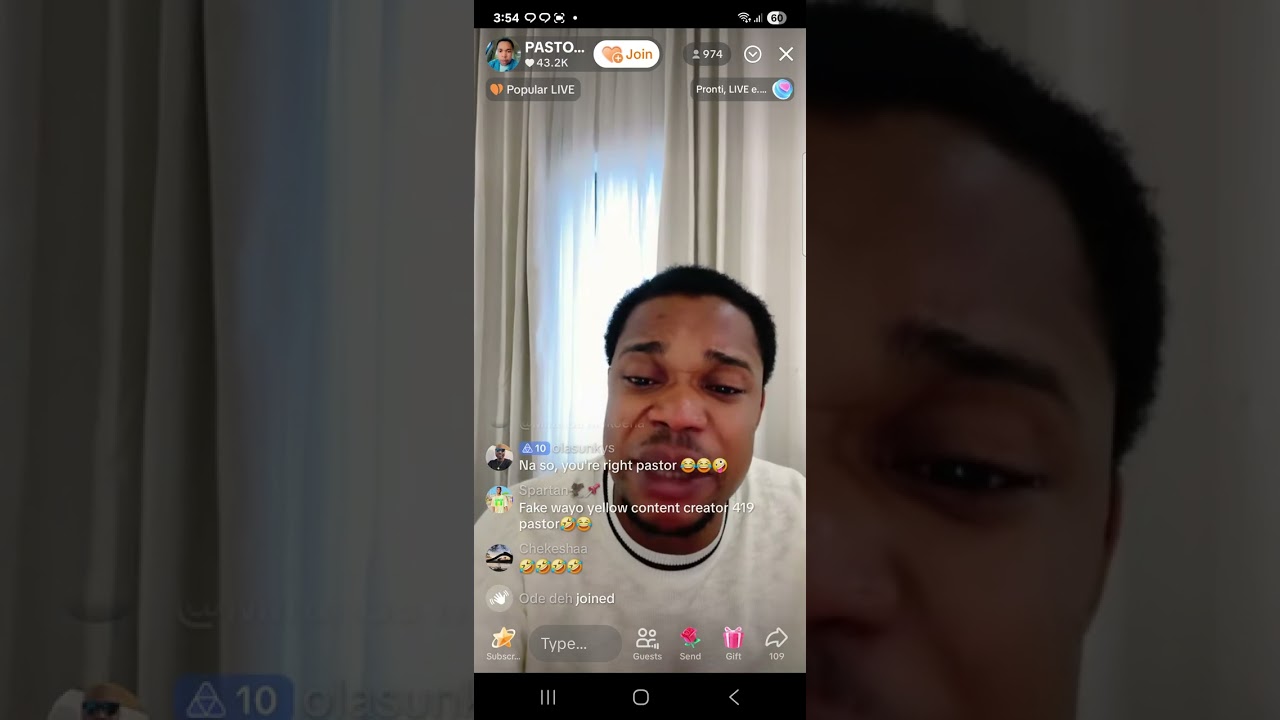 Pastor Eddy live-video 