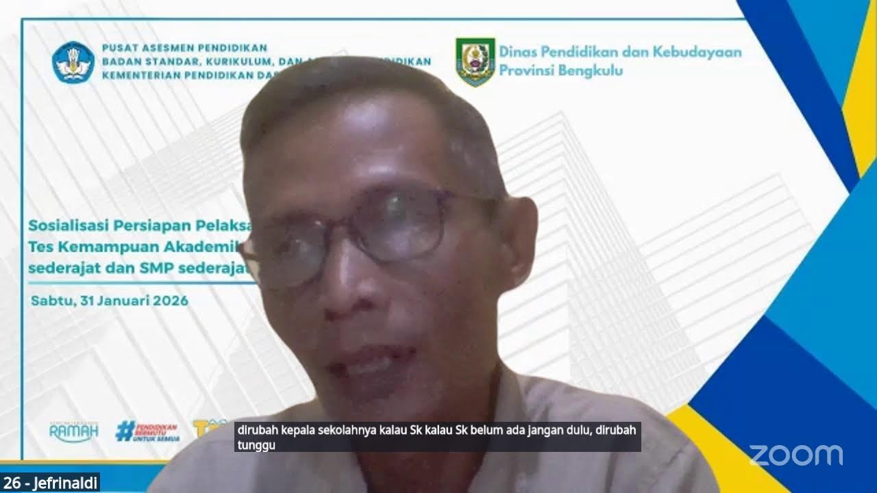 SOSIALISASI PERSIAPAN PELAKSANAAN ASESMEN SKALA NASIONAL JENJANG SMP SEDERAJAT