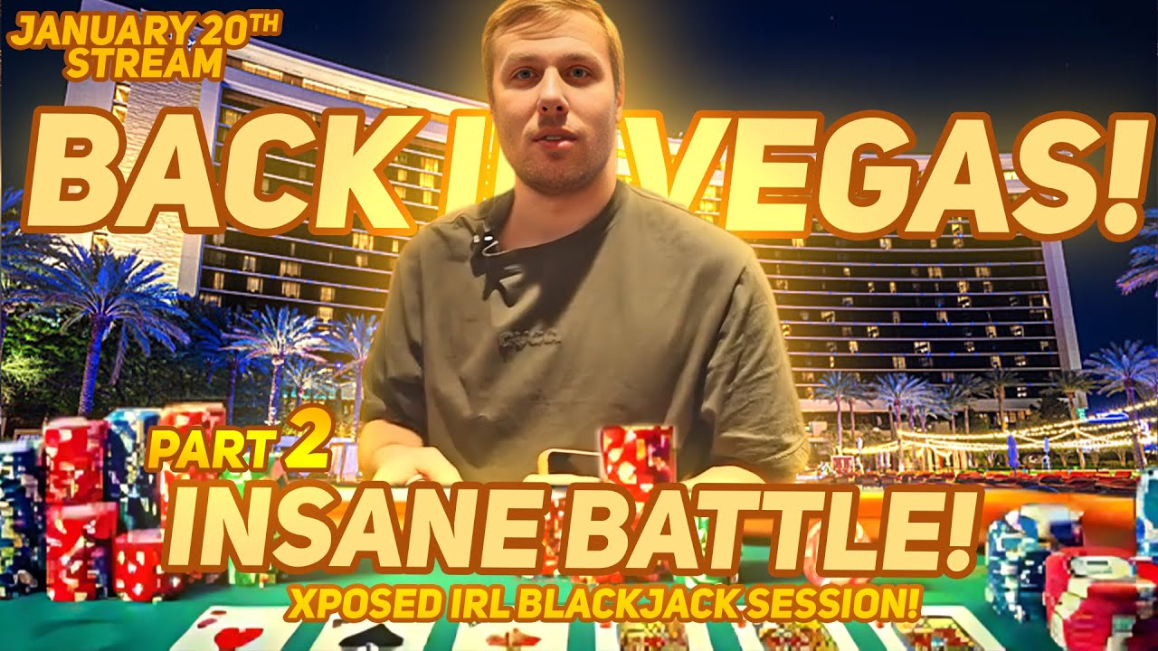 Insane Battle! Full Send Degen On an IRL Blackjack Battle in Vegas! Part 2