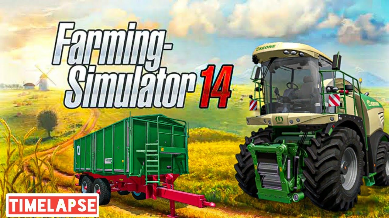 Fs14 making silage | Farming Simulator 14 Timelapse gameplay #1