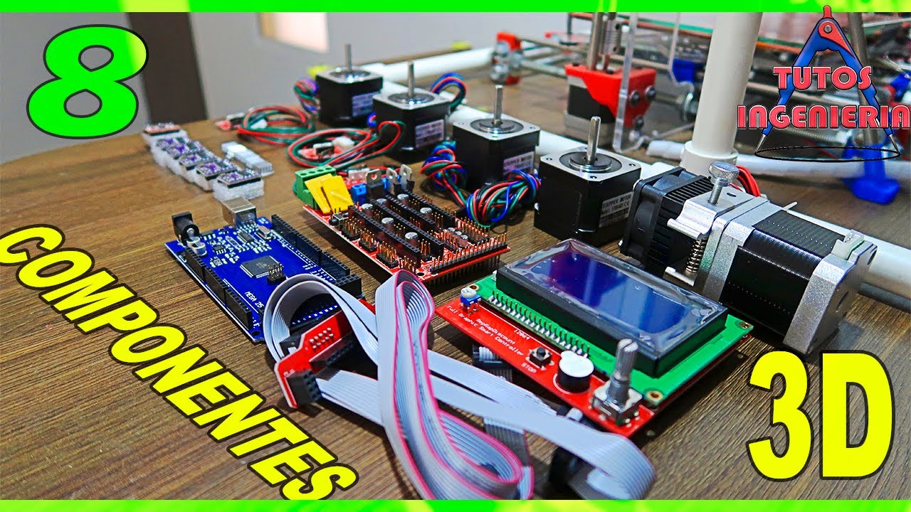 🧲 COMPONENTES electrónicos de la IMPRESORA 3D (Vídeo #8) 🔨