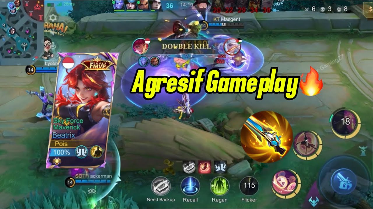 top global beatrix, combo badang beatrix cocok buat bar-bar 😱😱, easy game 🔥