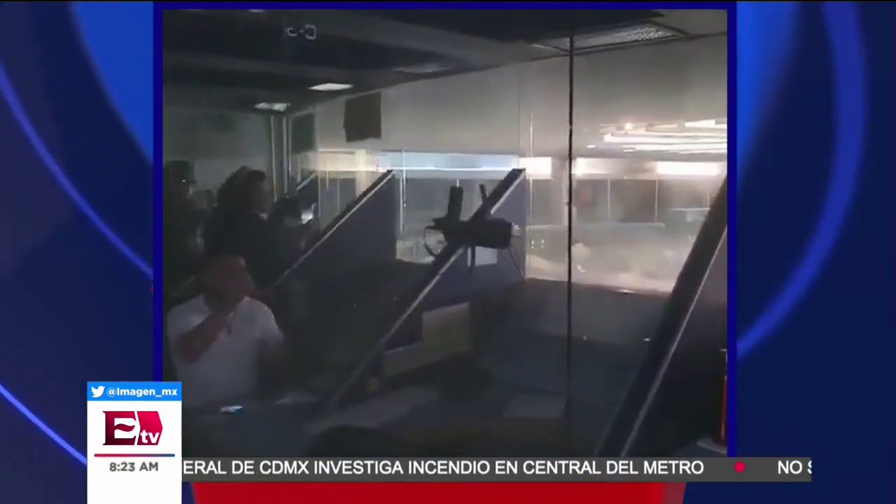 As&iacute; se vivi&oacute; el incendio al interior del edificio del Metro