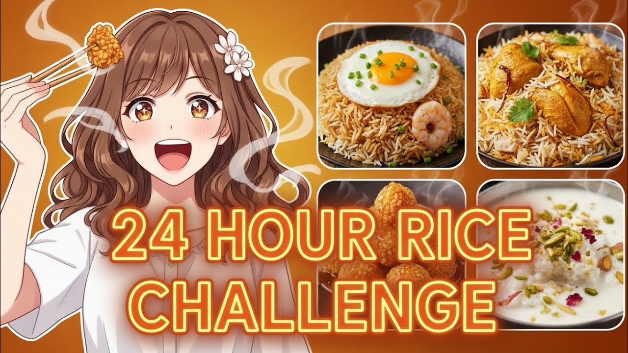 24 Hours ONLY RICE Challenge! 🍚🔥