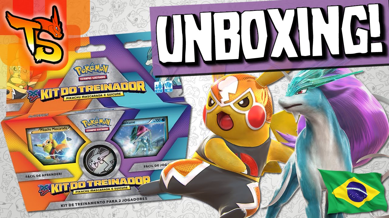 Pokémon TCG - Unboxing NOVO Kit do Treinador! (Pikachu x Suicune)