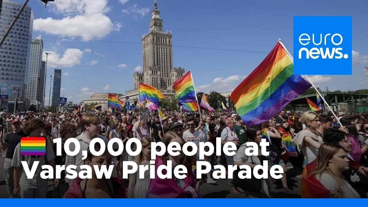 Over 10,000 Poles participate in Pride parade in Warsaw | euronews 🇬🇧