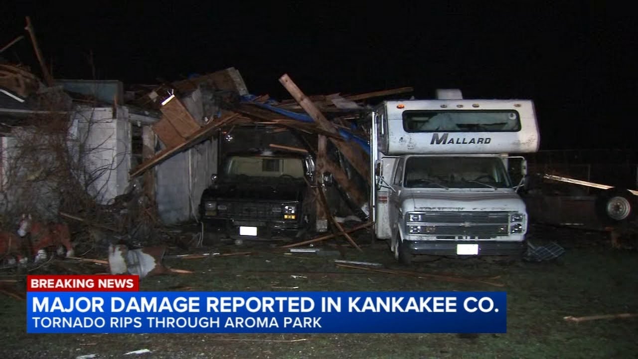 Kankakee County sustains major damage from apparent tornado, massive hail