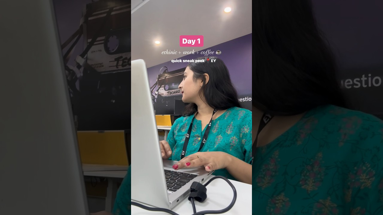 A quick sneak peek at my work. #ey #lifeatey #worklifebalance #minivlog #aesthetic #9to5life #viral
