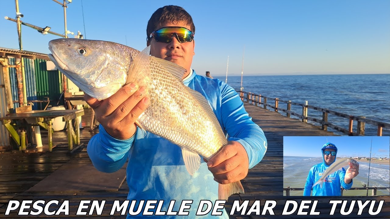 TE MOSTRAMOS EL CAMPING NUEVA ATLANTIS Y UNA ESPECTACULAR PESCA EN EL MUELLE DE MAR DEL TUYU