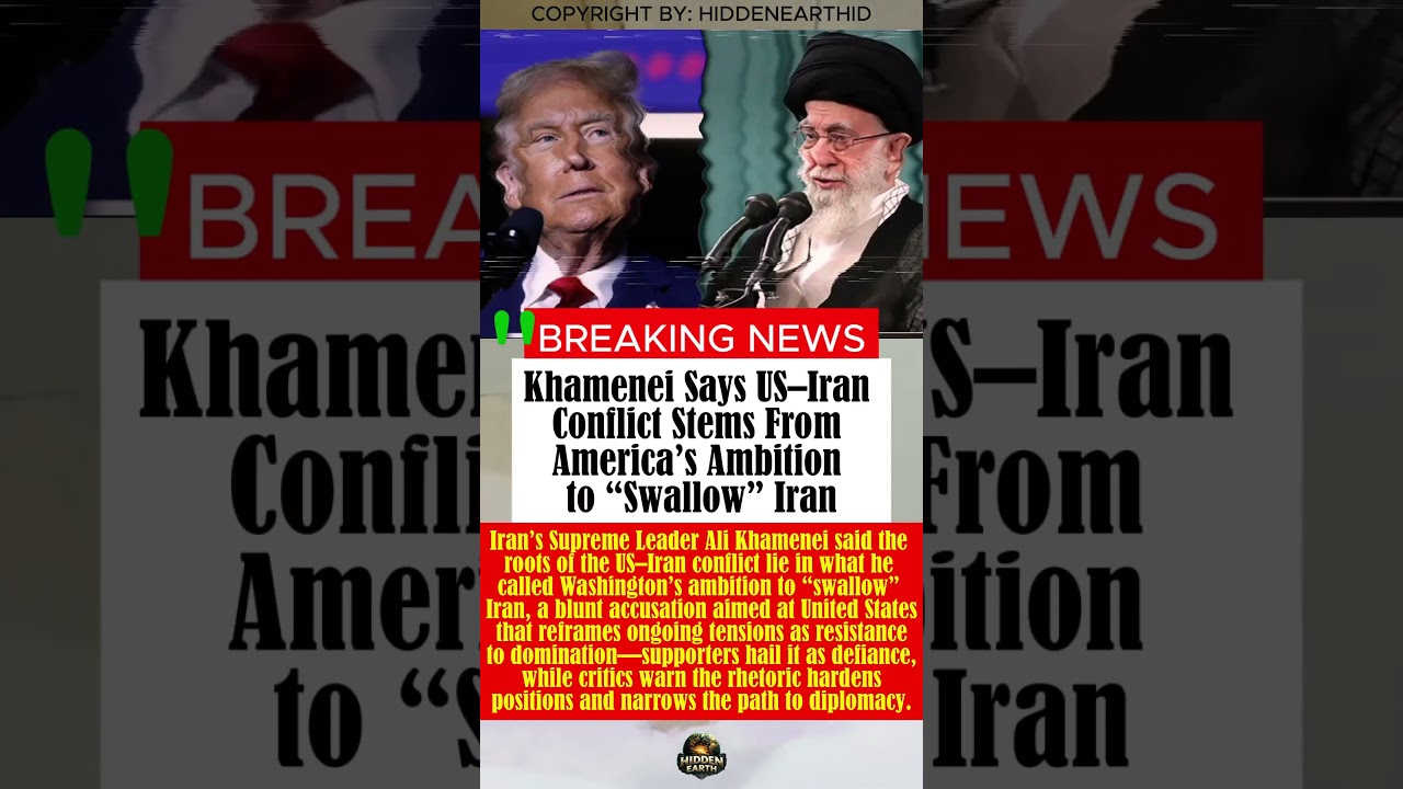 Khamenei Says US&ndash;Iran Conflict Stems From America&rsquo;s Ambition to &ldquo;Swallow&rdquo; Iran