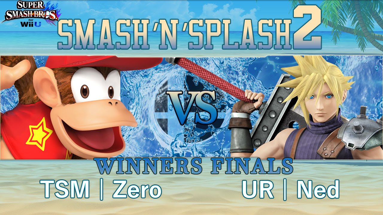Smash'N'Splash 2  WINNERS FINALS - TSM | Zero (Diddy Kong) vs UR | Ned (Cloud)