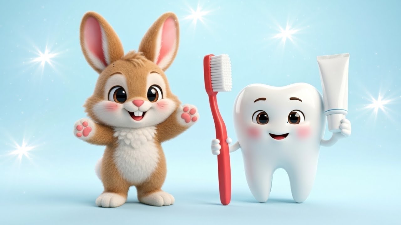 🐰 Iepurașul la Dentist 🦷 – Cântecel Educativ despre Spălatul pe Dinți și Igiena Orală
