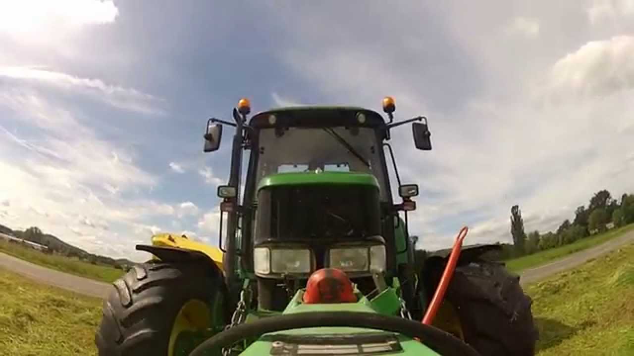 John Deere 6320 Premium beim Mähen - GoPro [HD]