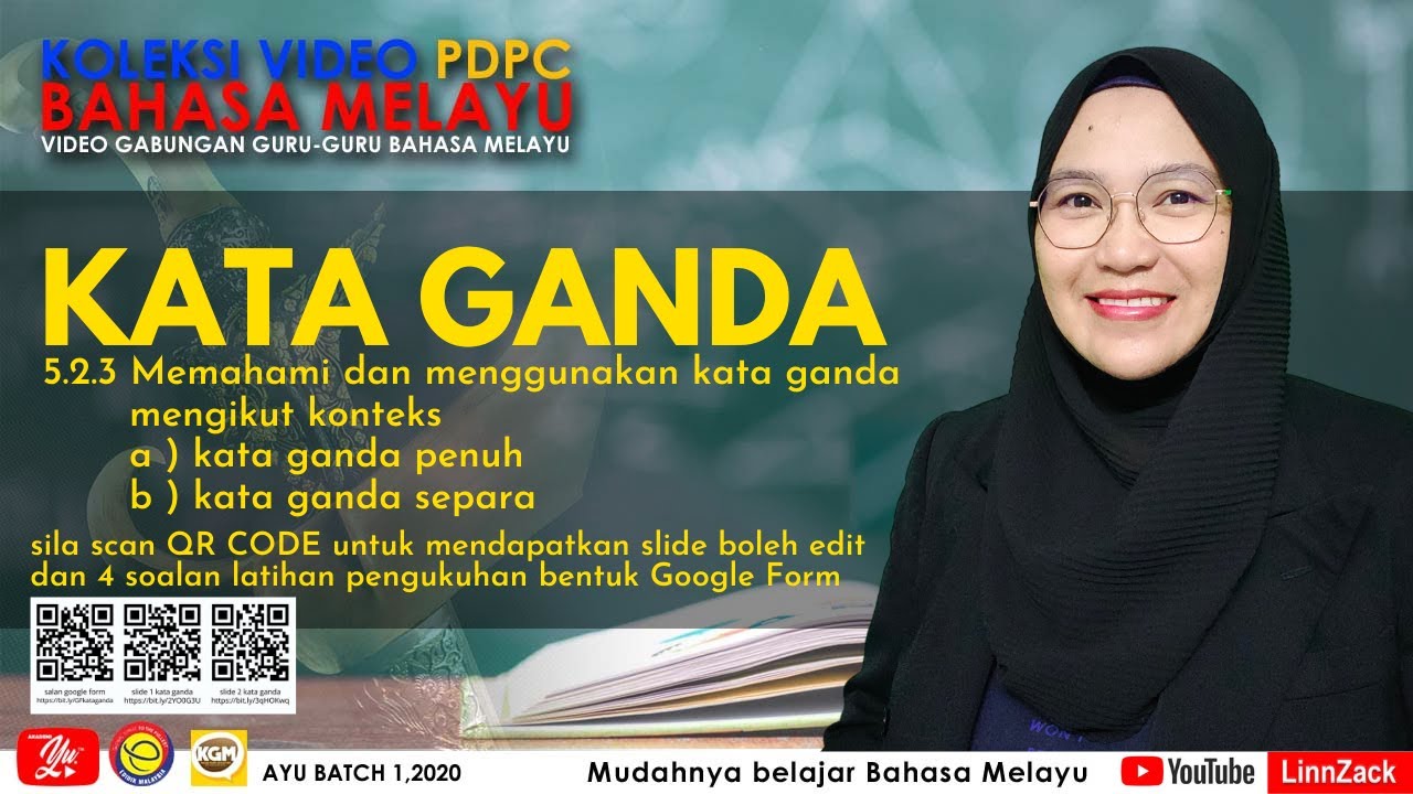 KATA GANDA | NOTA DAN LATIHAN TATABAHASA | BAHASA MELAYU SEKOLAH RENDAH 