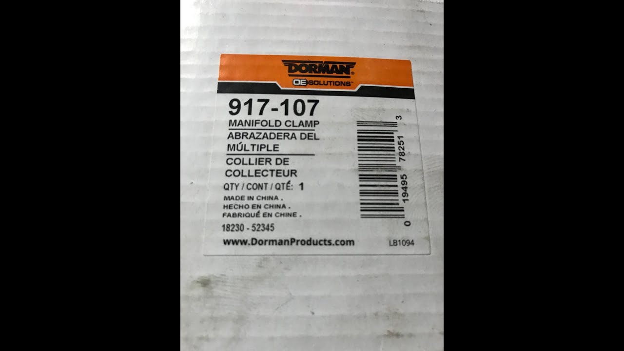 GM 5.3L and 6.0L Exhaust Manifold Repair Clamps Made By Dorman