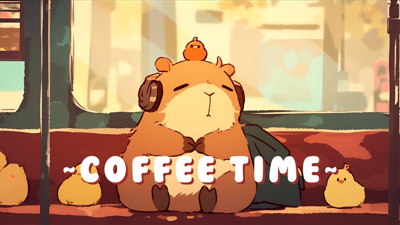 Capybara Beats & Lofi - Cozy Beats for Relaxation ~ Chill Session ~ 🦫 🌙 📖 | High Quality