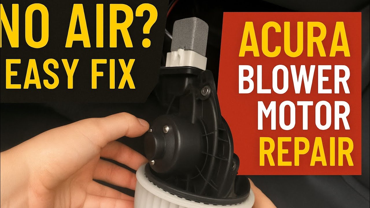 HOW TO FIX ACURA BLOWER MOTOR | NO HOT OR COLD AIR | DIY REPAIR TUTORIAL