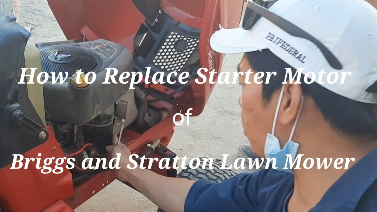 How to Replace Starter Motor of a  Briggs and Stratton Lawn Mower
