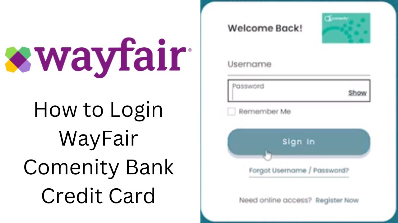 How to Login WayFair Comenity Bank Credit Card? Wayfair Credit Card Login for MasterCard Payment