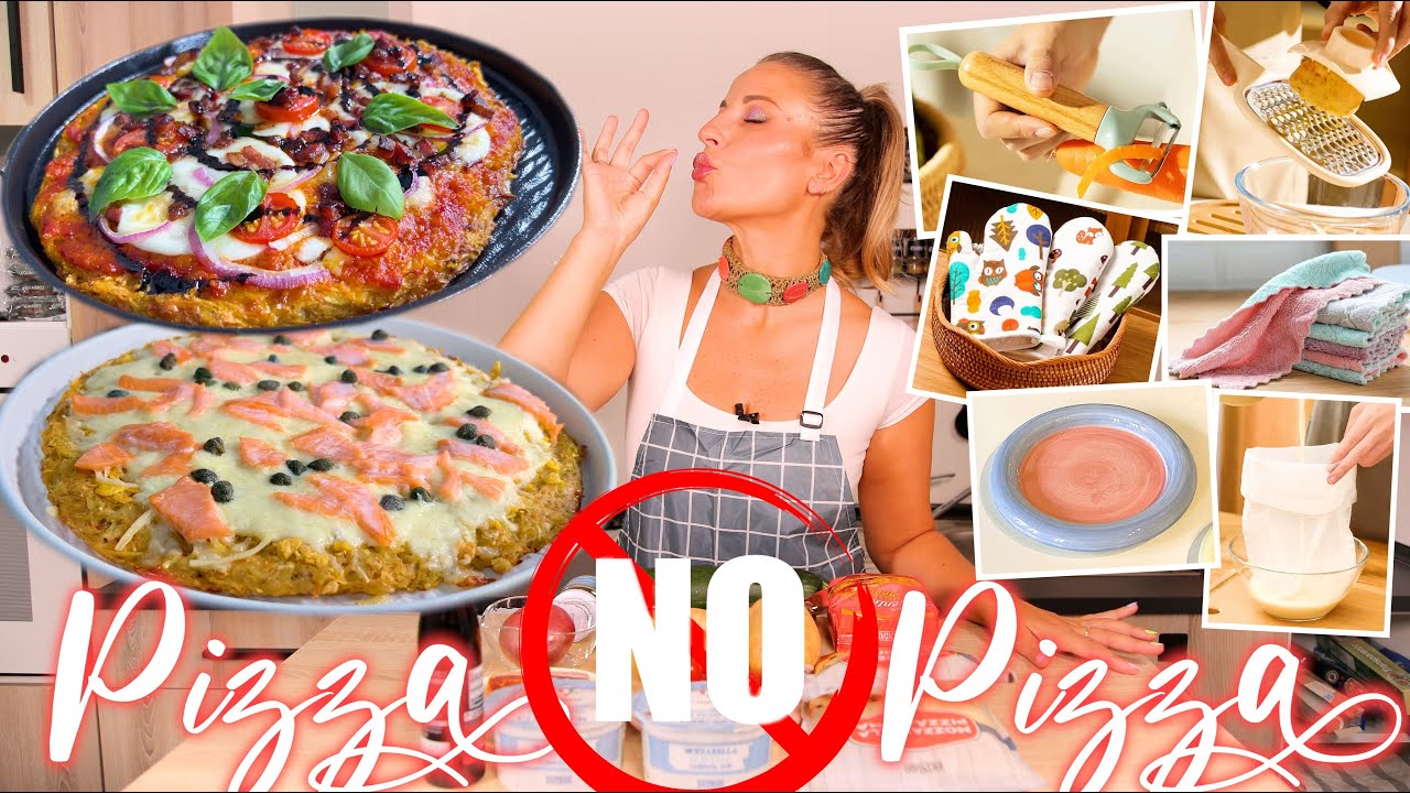 COCINANDO CON YESSTYLE: 🍕​🍕la pizza NO pizza🍕​🍕​ Os enseño 2 RECETAS de pizza SIN HARINA muy fáciles