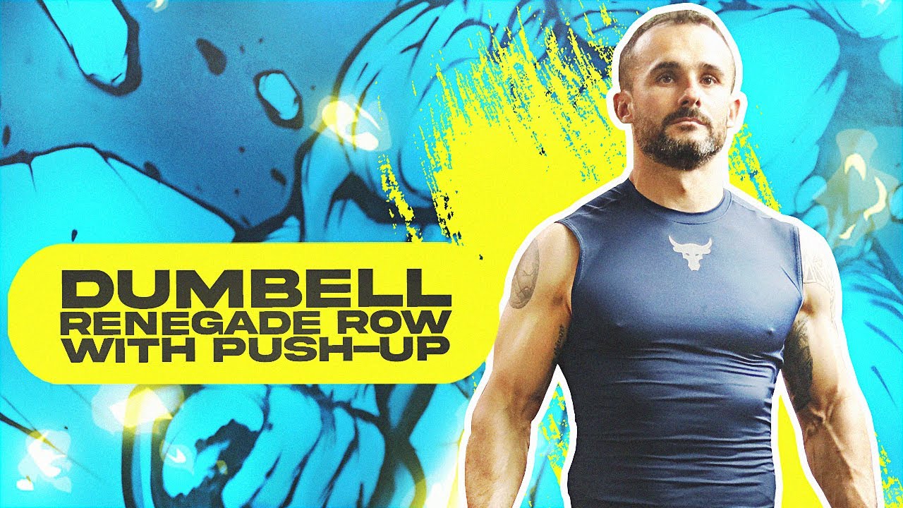 DUMBELL RENEGADE ROW + PUSH - UP / Bucice / Basic Gym One