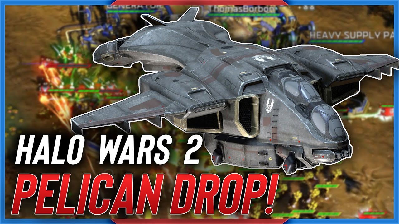 The Pelican drop in Halo Wars 2 is still Hilarious!