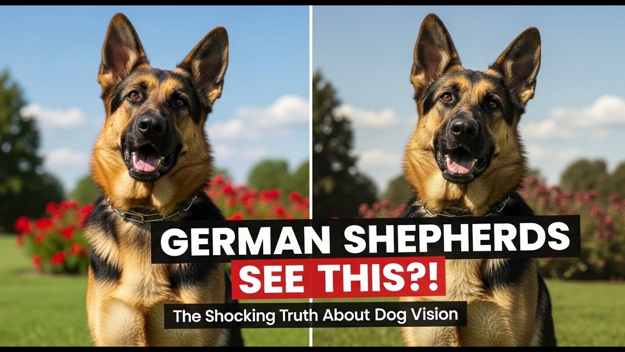 What color do German Shepherds see? | The Truth About Dog Vision Revealed!