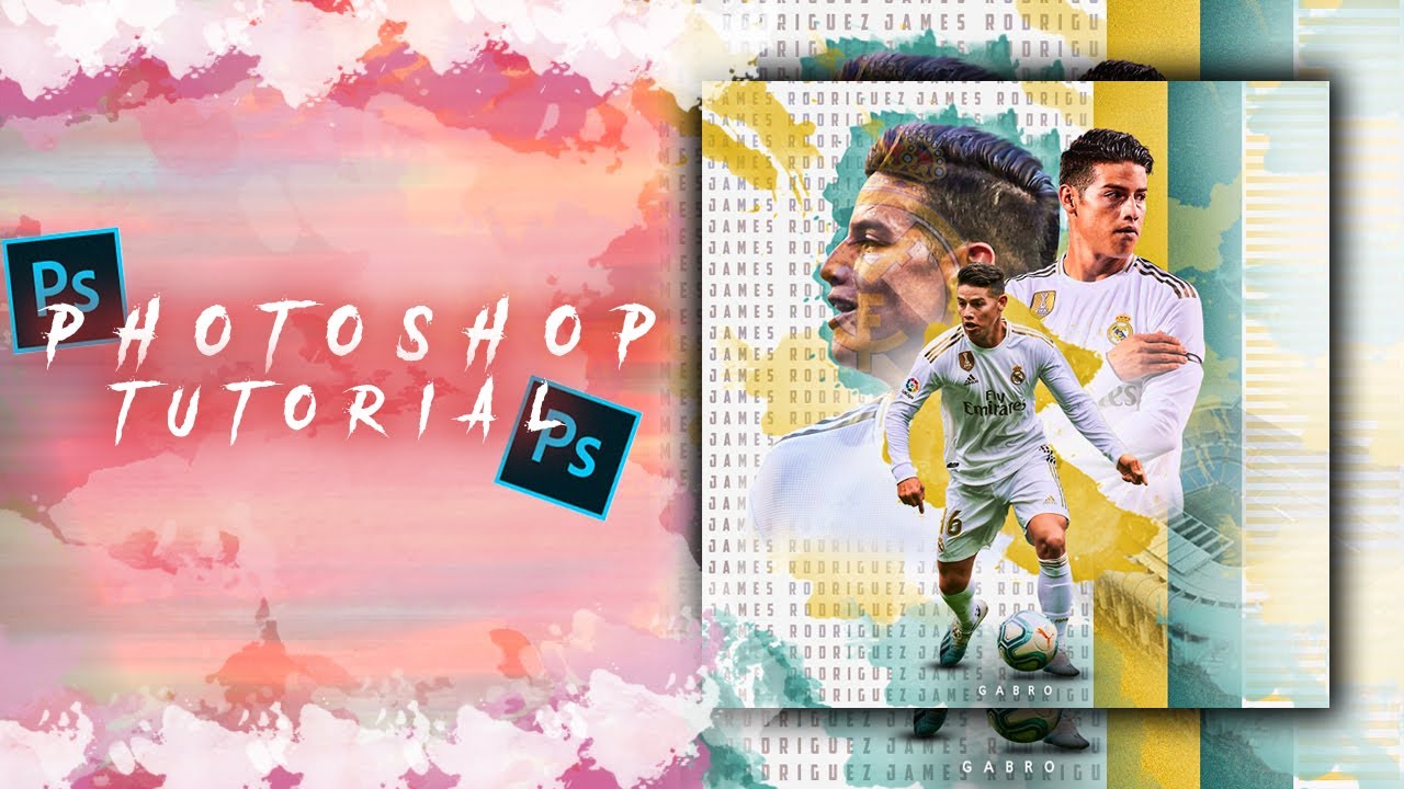 James Rodriguez- Football Poster Photoshop Tutorial - (Football Edits)