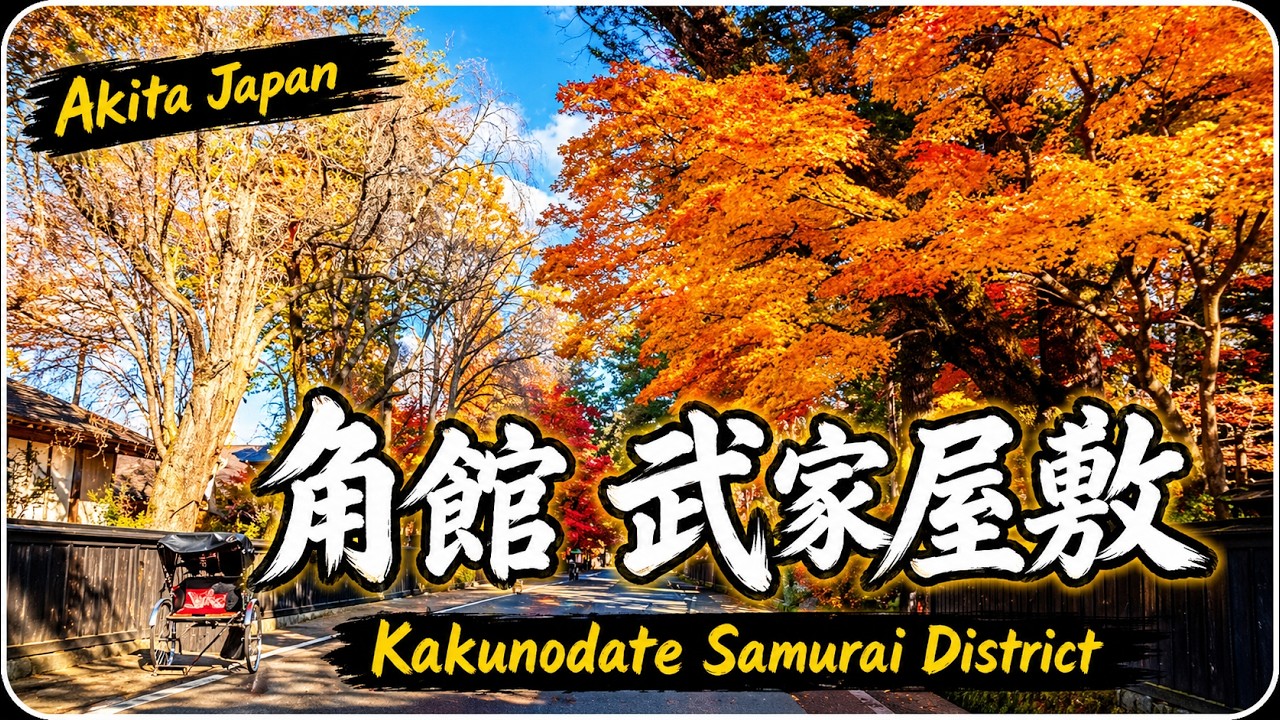 【秋田・角館】秋の紅葉・武家屋敷散策~Kakunodate Akita Japan~