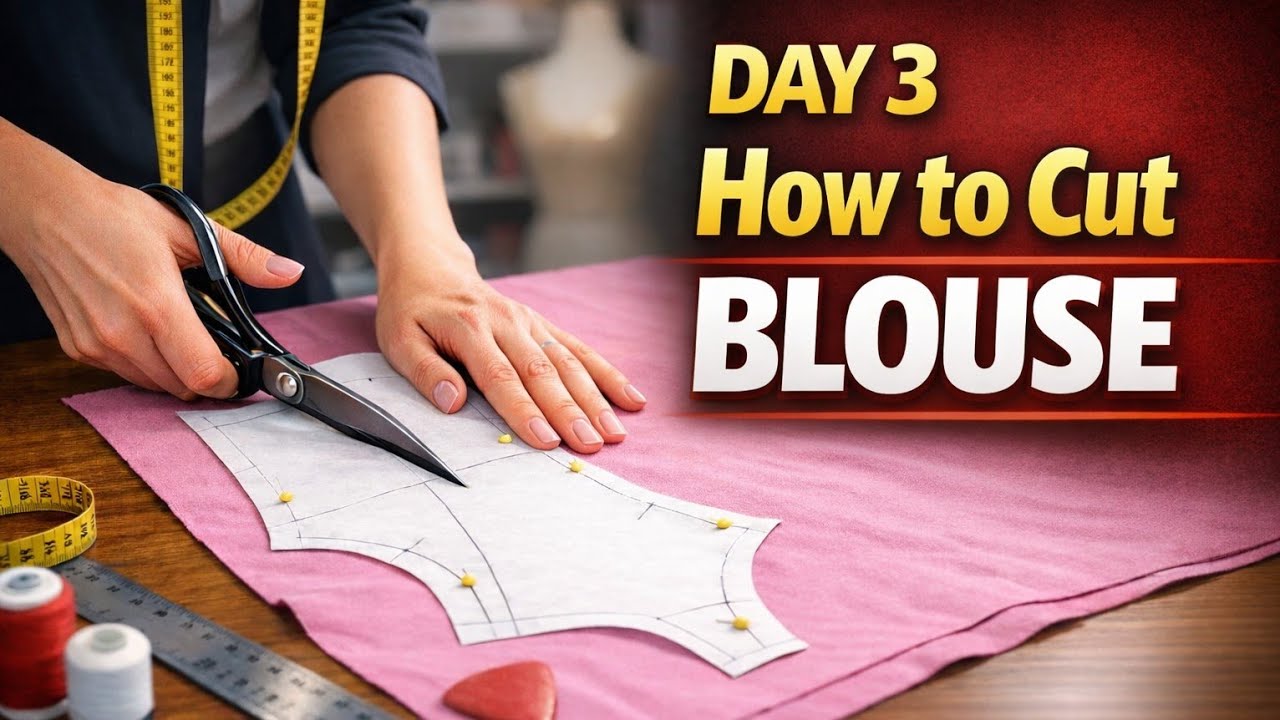Class 3 - How to cut Blouse Day 3 #trending # tailoring #teach @SSMathuraCollections 