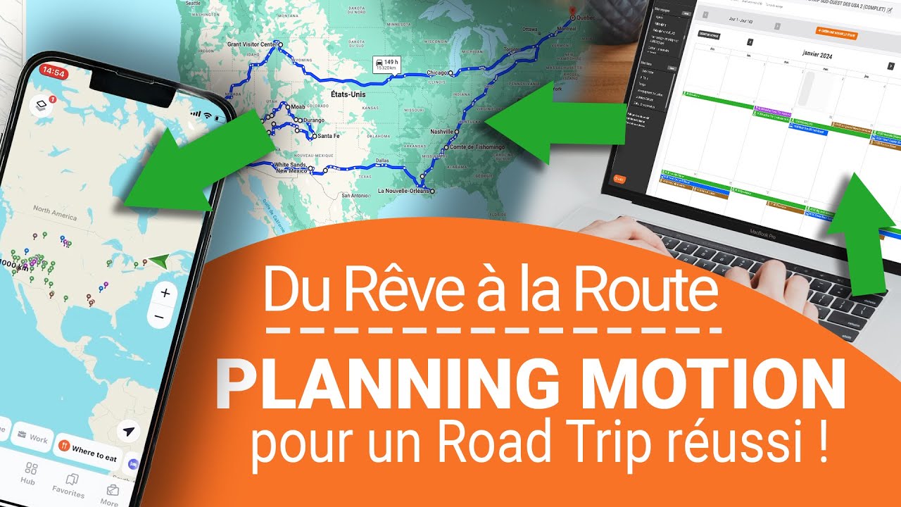 Planifier un Road trip aux États-Unis, comme tu veux vraiment le faire ! #PLANNINGMOTION