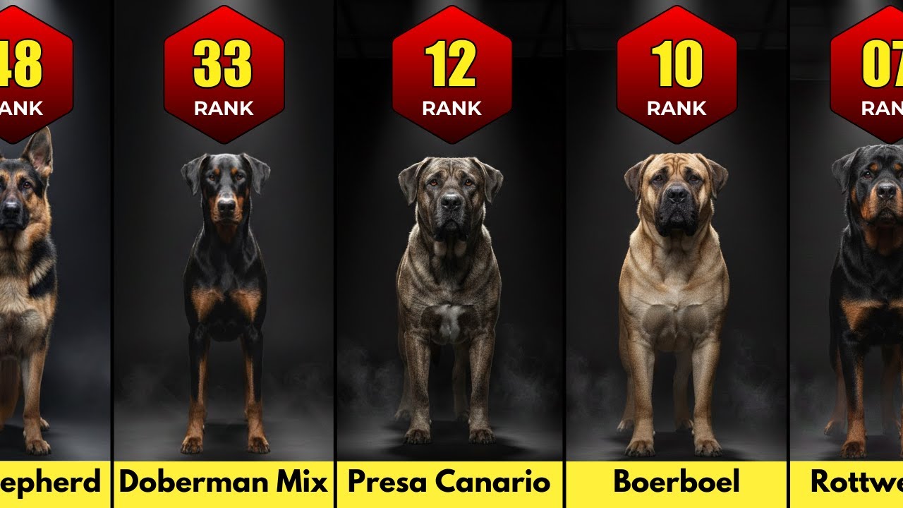 Dog Breeds Ranked by Least Hesitation Before Protecting Their Owner