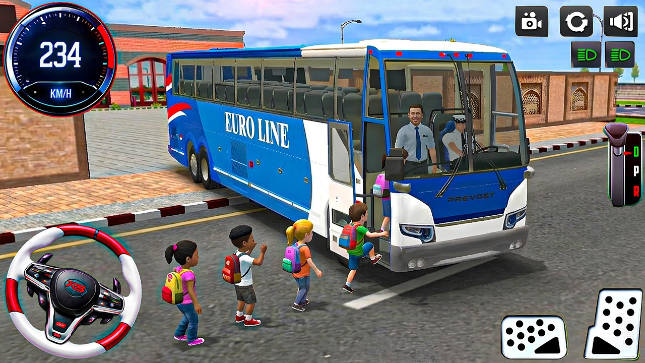 City School Bus Driving Simulator: Transport City Passenger Bus Driving - Bus Game Android gameplay
