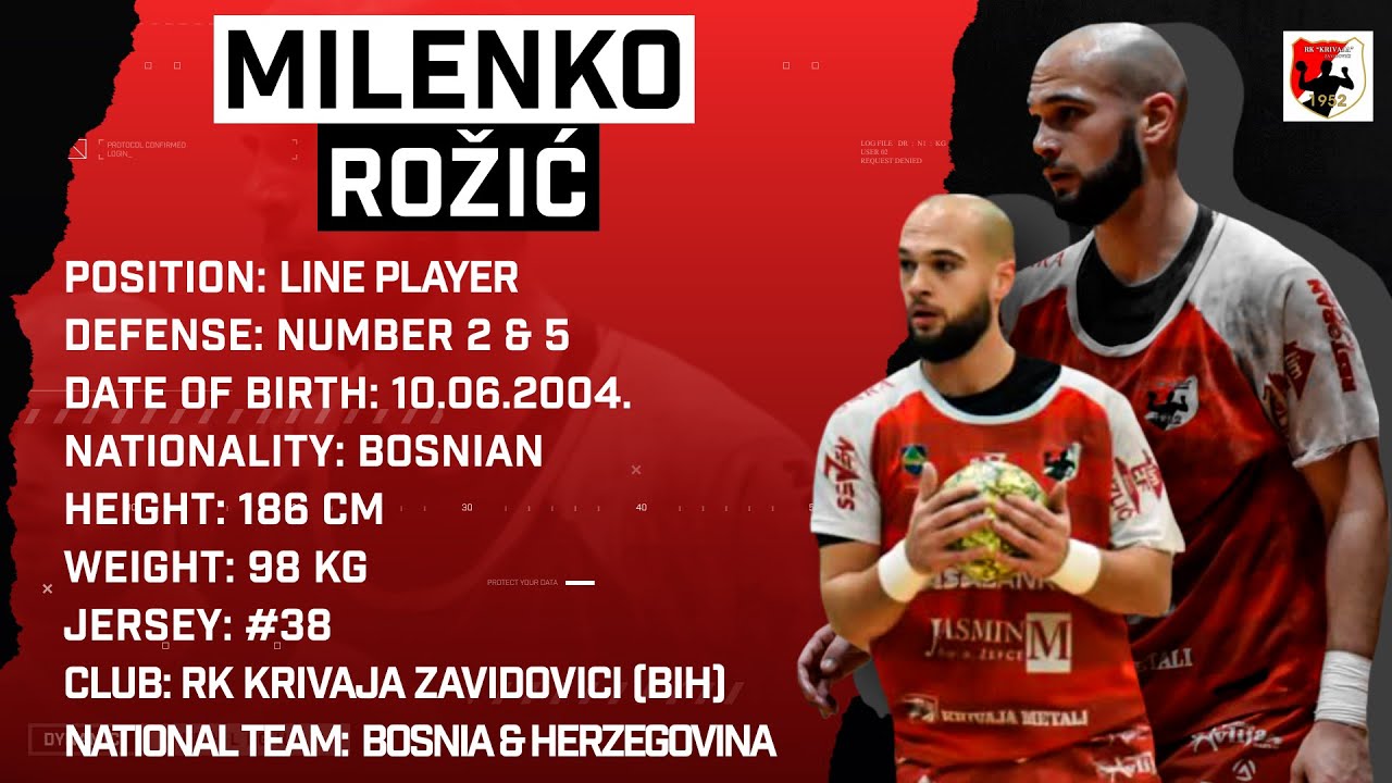 Milenko Rozic | Line Player | RK Krivaja Zavidovici | Highlights | Handball | CV | 2024/25