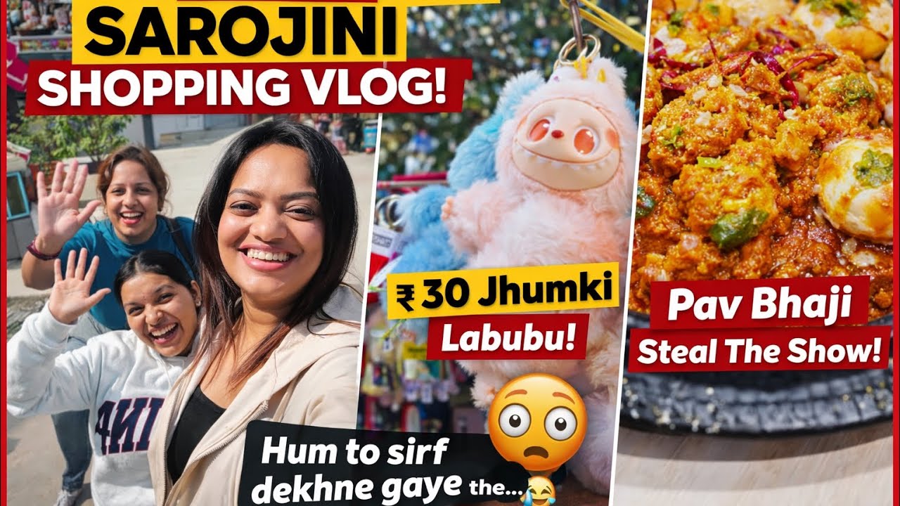 Sarojini Market Vlog🛍️| Hum “Sirf Dekhne” Gaye The… Phir Yeh Ho Gaya 😳