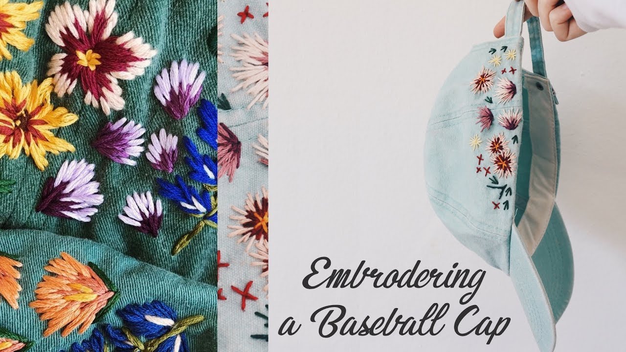 HOW TO: EMBROIDER A BASEBALL CAP!