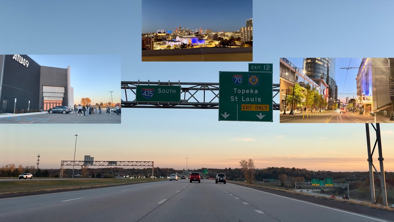 A Sunset Highway Drive From KCK To Downtown KCMO!